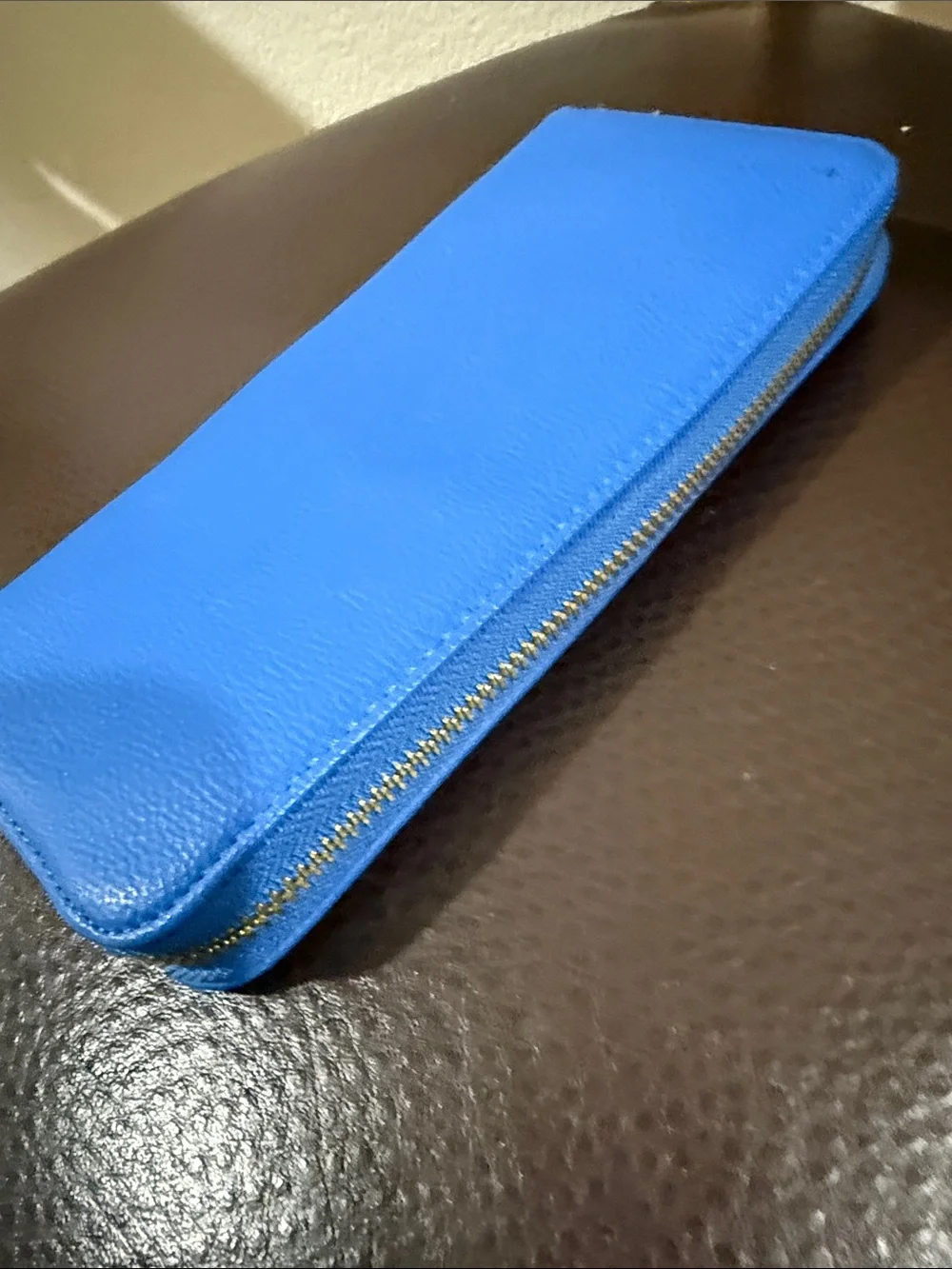 Blue Leather Phone Wallet Case - Unbranded
